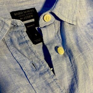JCrew linen shirt in french blue.